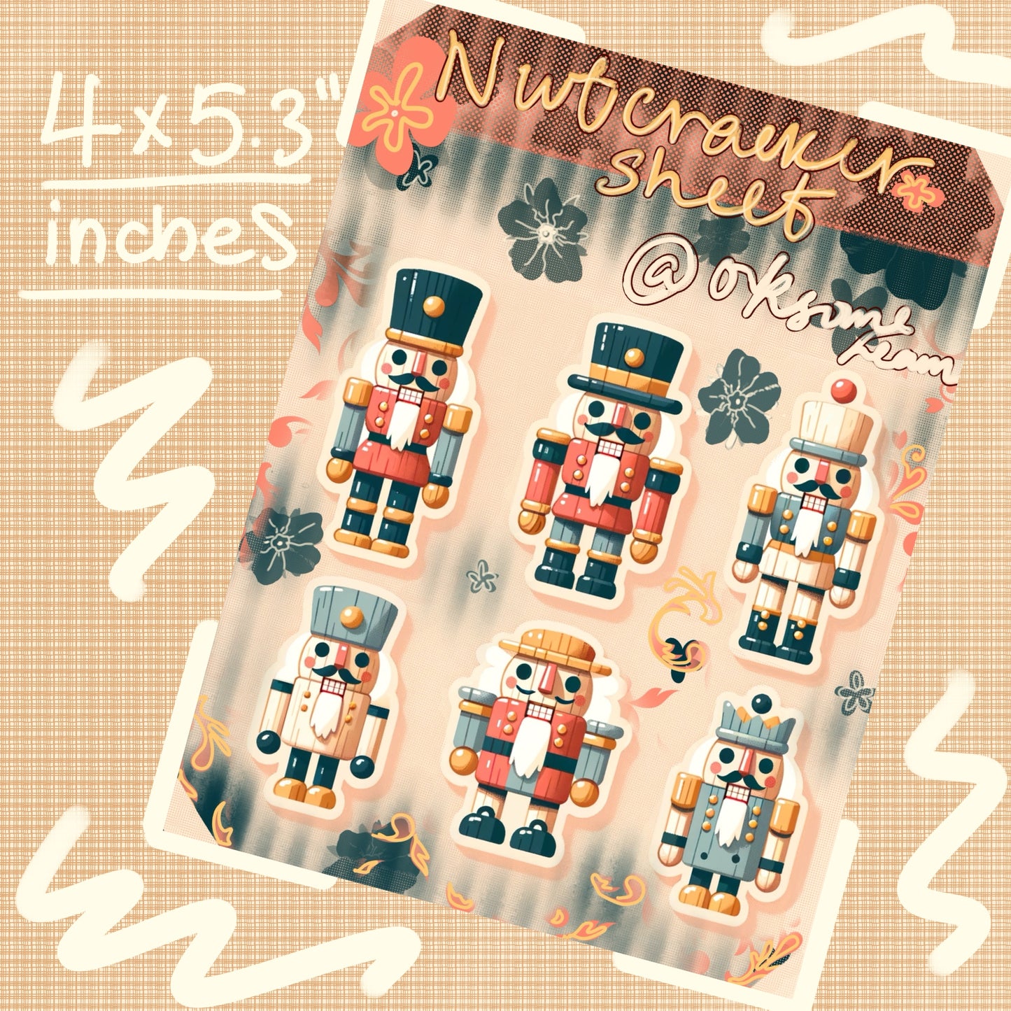 Nutcracker Soldier Sticker Sheet